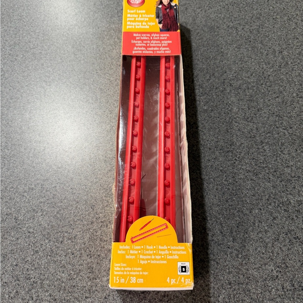 Red Plastic Loom Tool